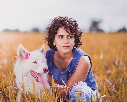 young-girl-dog-anmimal
